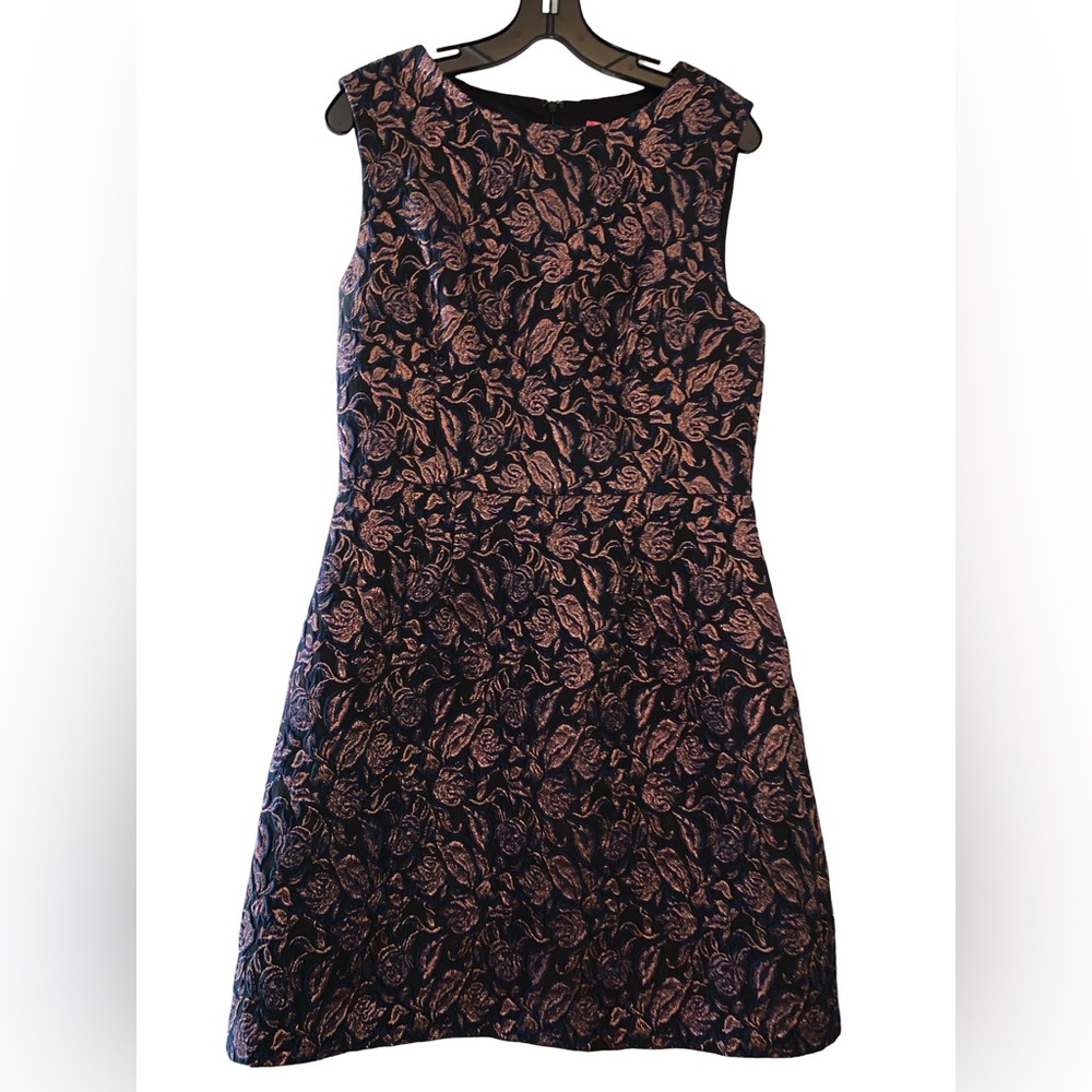 Betsey Johnson Stunning Black & Blue Hued Dress Size 10